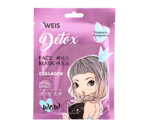 Маска для лица WEIS Detox с коллагеном, 23 г